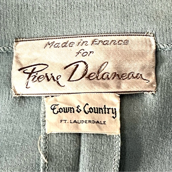 Vintage French Designer 60s Blue Blazer Jacket - Picture 12 of 13